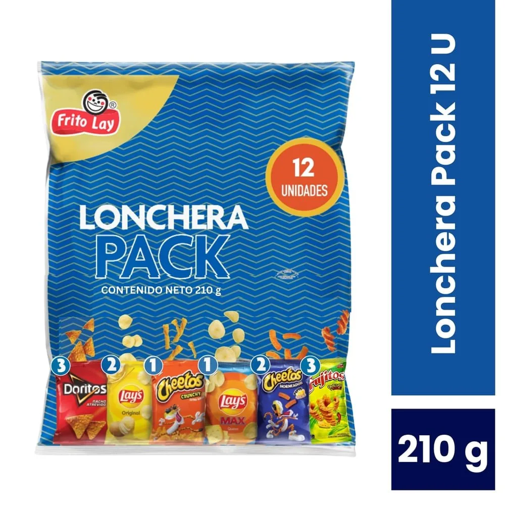 Snack Frito Lay Lonchera Pack 12 Uds  – 210 g