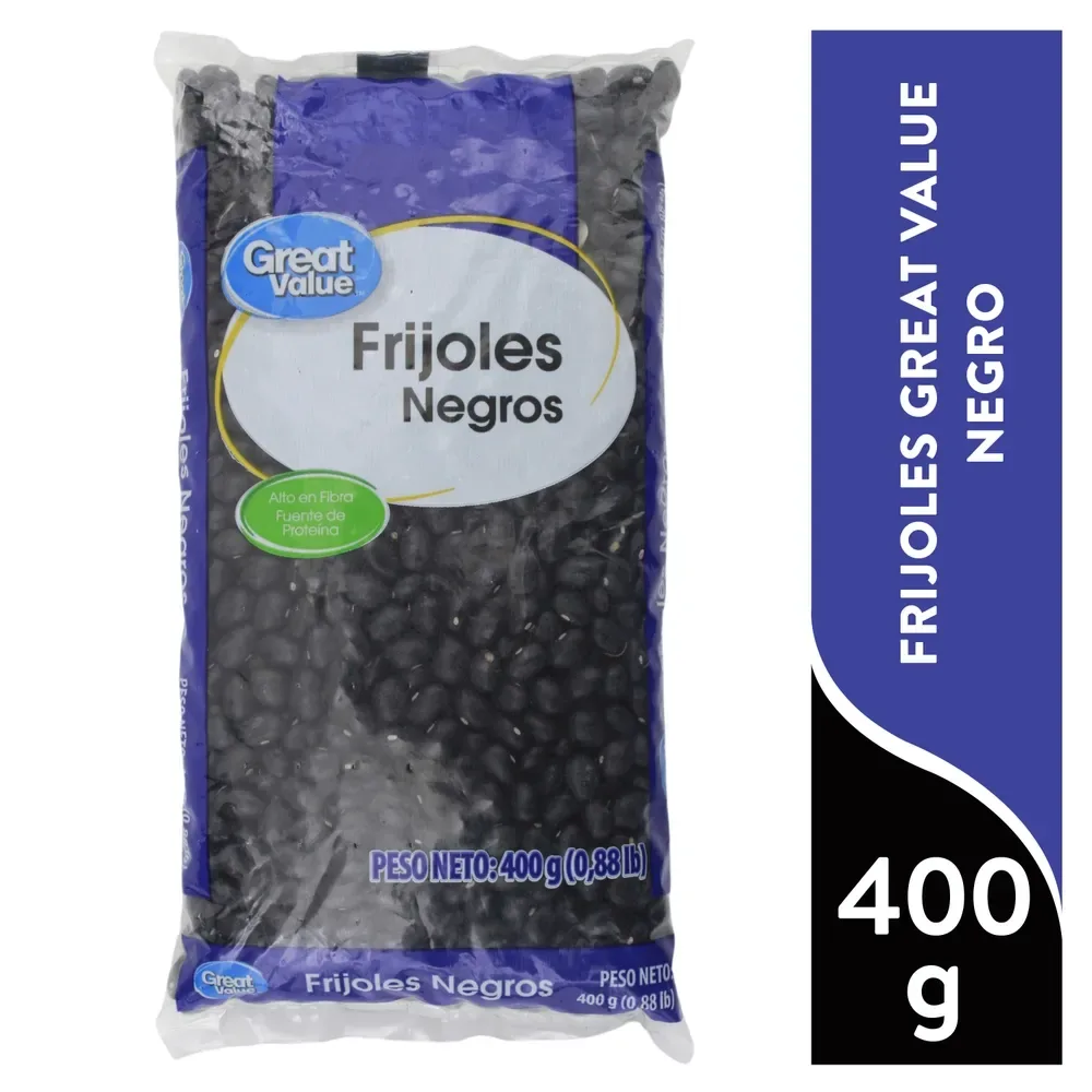 Frijoles Great Value Negros – 400 g
