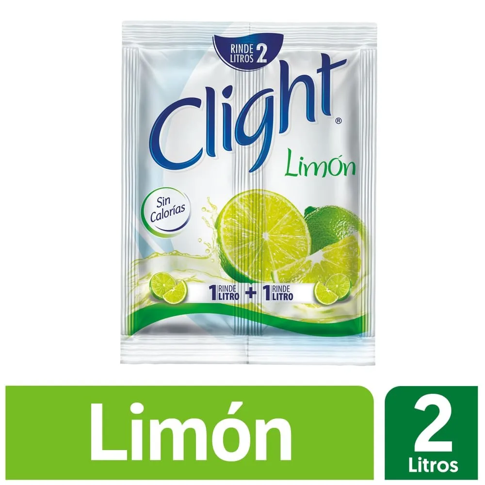 Bebida En Polvo Clight  Sin Calorías Sabor Limón Sobre – 14 g