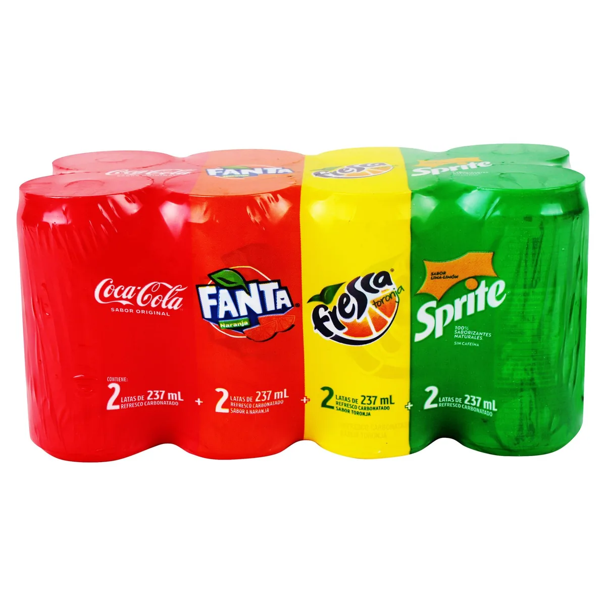 Gaseosa Coca Cola Surtido Lata 8 pack – 1896 ml