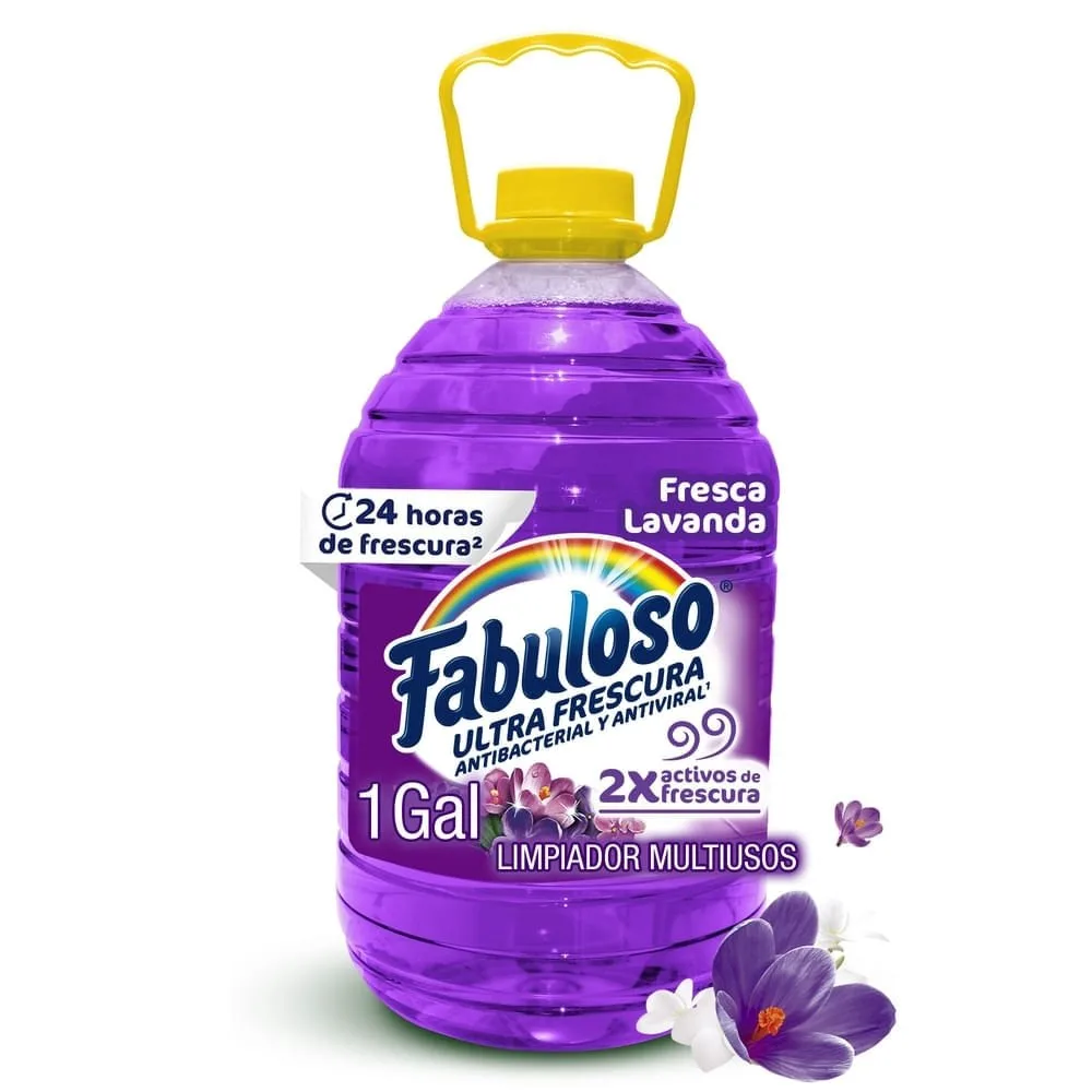 Desinfectante Fabuloso Multiusos Frescura Activa Antibacterial Lavanda – 1 gal