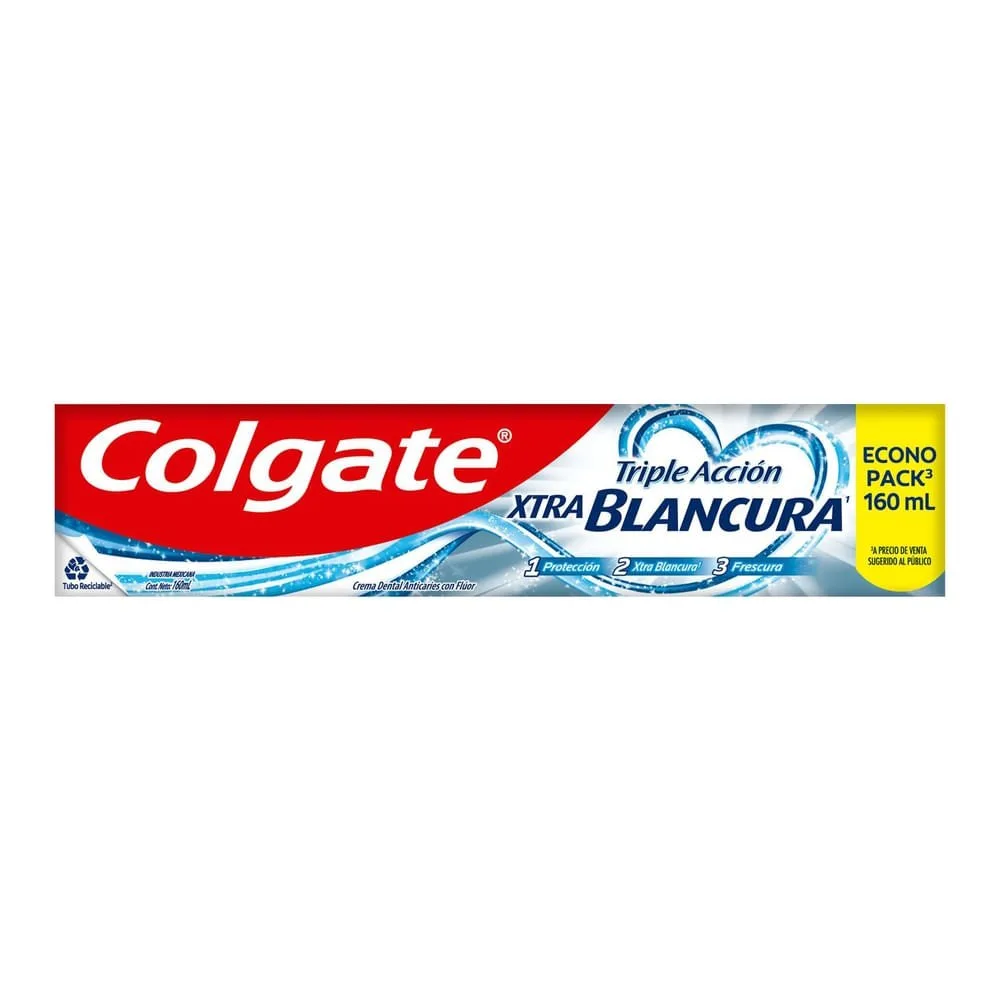 Pasta Dental Colgate Triple Acción Xtra Blancura – 160 ml