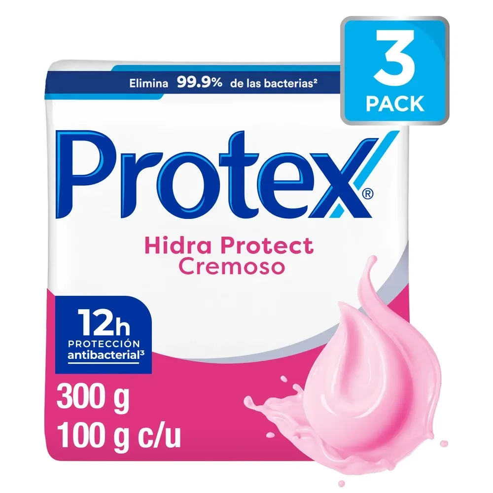 Jabón en Barra Protex hidra protect cremoso 3 pack – 300 g