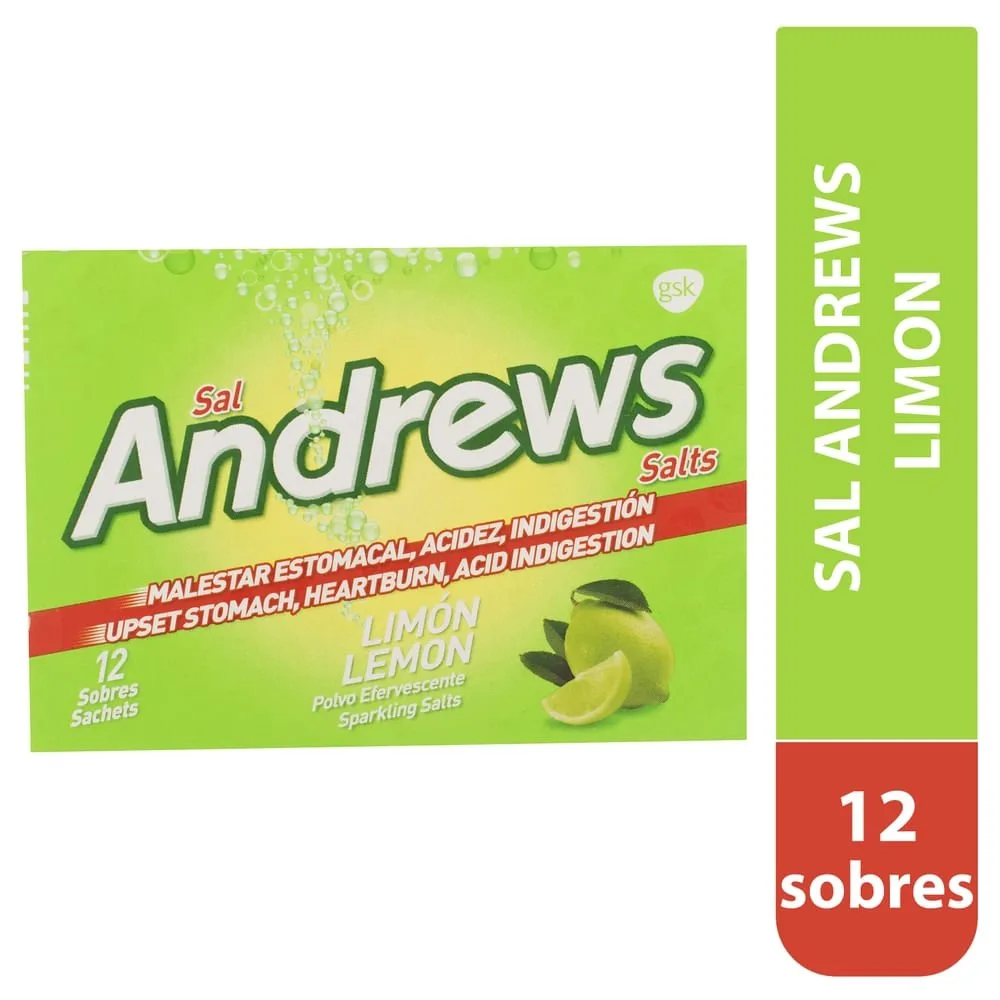 Sal Andrews sabor limón caja 12 sobres – Precio indicado por caja