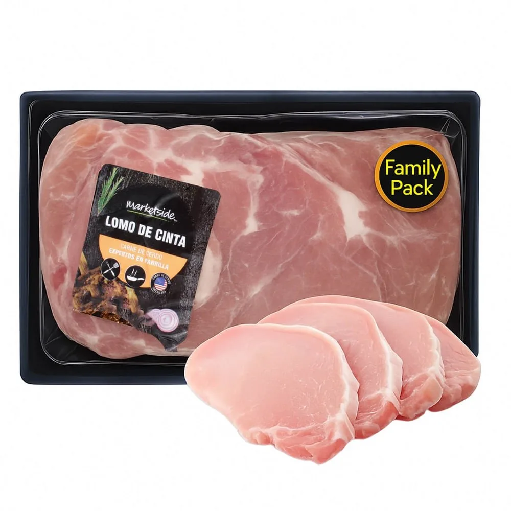 Carne de cerdo Marketside lomo en cinta pack familiar – precio indicado por libra