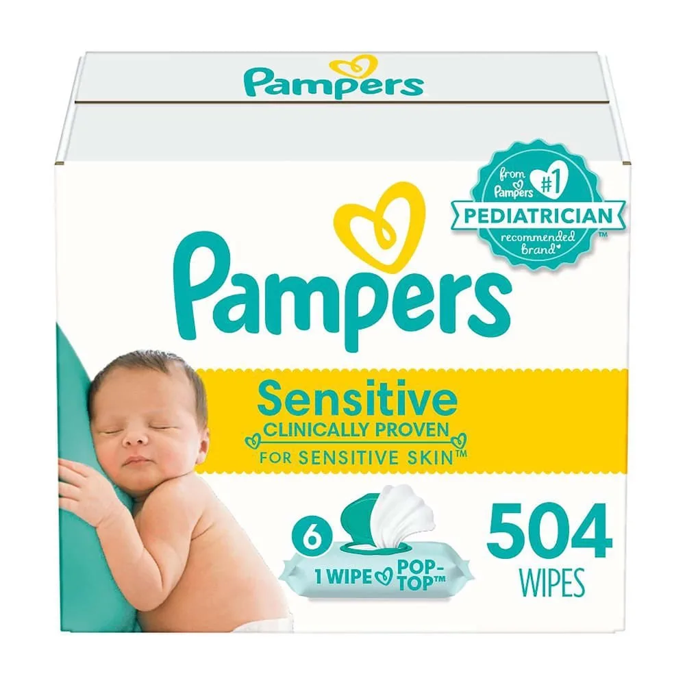 Toallitas húmedas Pampers Sensitive Perfume Free – 504Uds