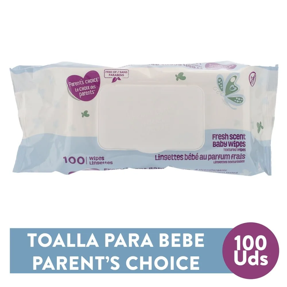 Toallitas Humedas Para Bebe Marca Parents Choice Para Bebé Con Aroma – 100 Unidades