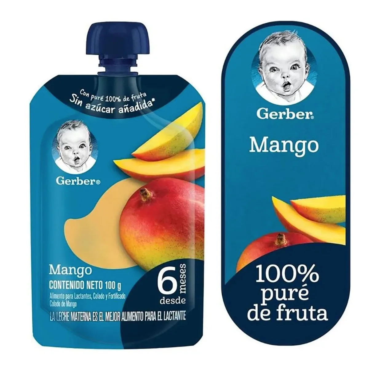 Colado Gerber Natural Sabor Mango – 100 g