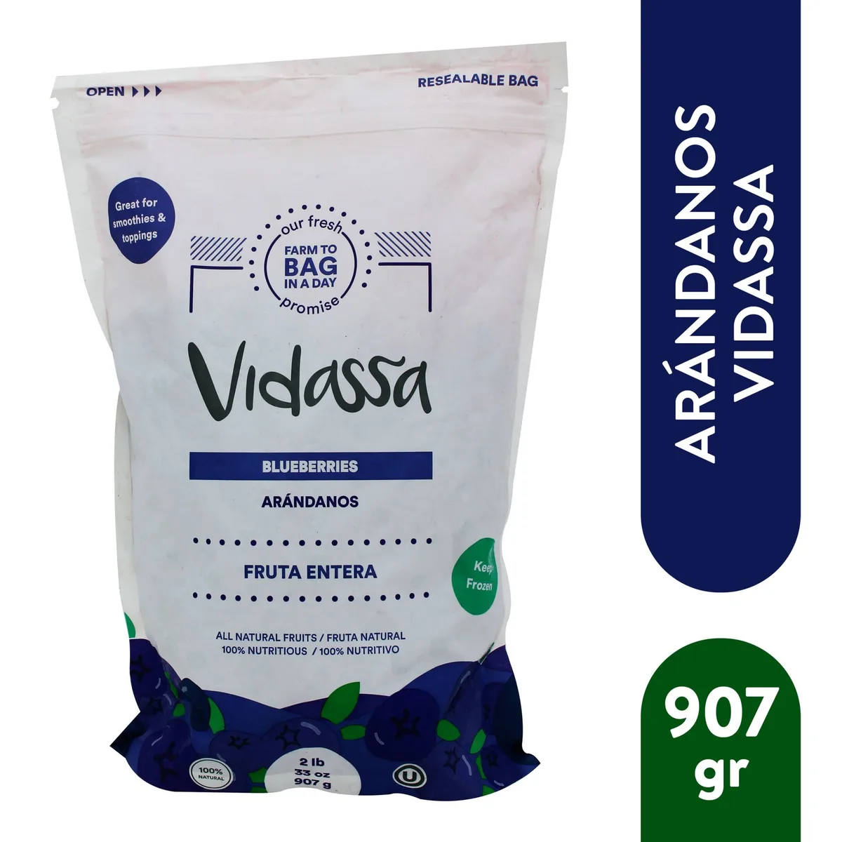 Arándanos Congelados Vidassa – 2lb