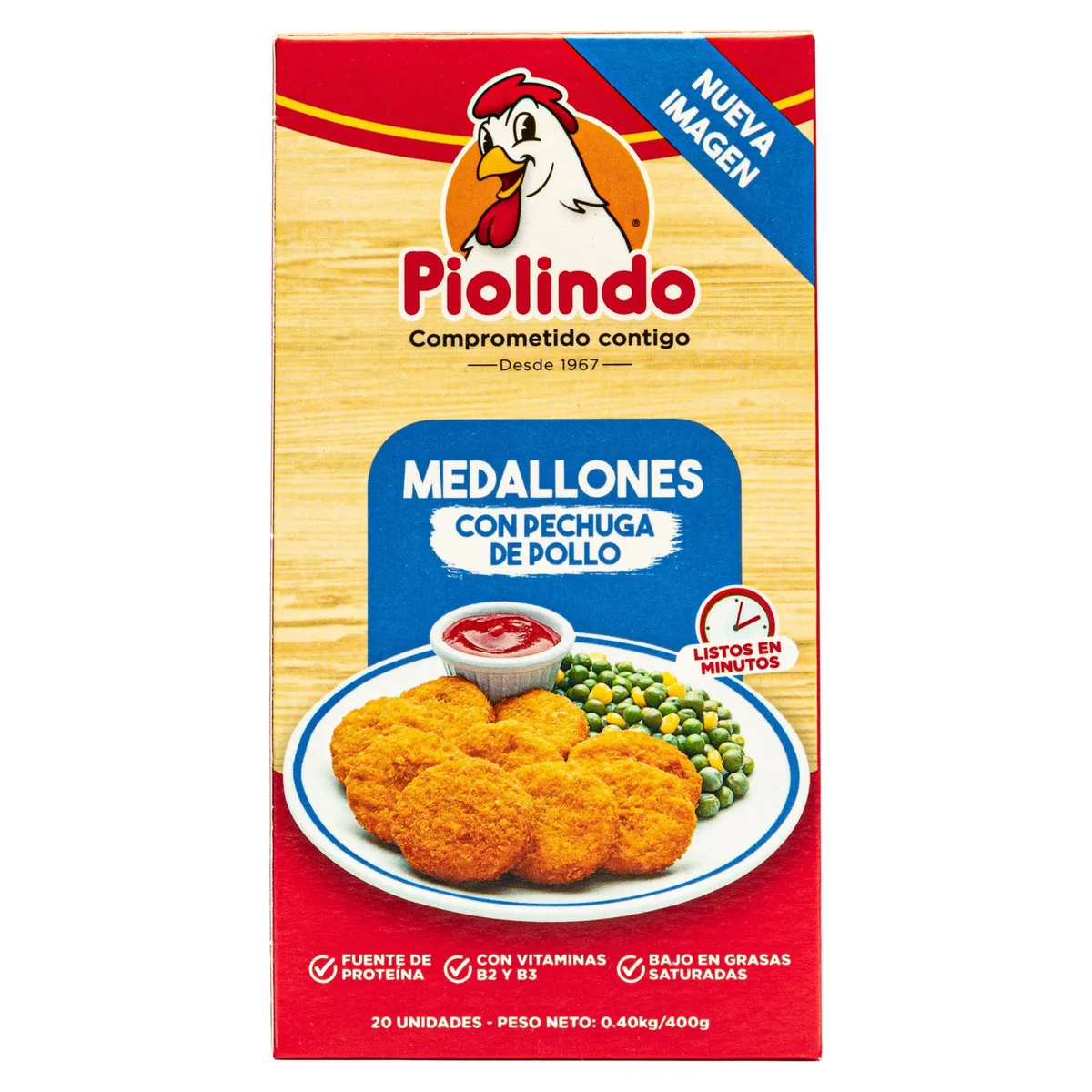 Medallones Piolindo De Pollo 20 uds- 400 g