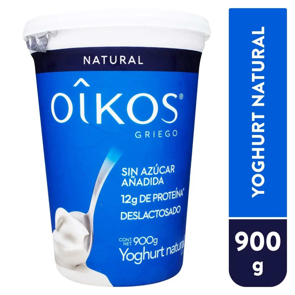 Yogurt Oikos natural sin azúcar – 900 g