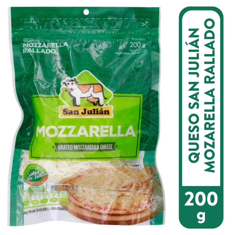 Queso San Julian Mozarella Rallado – 200 g